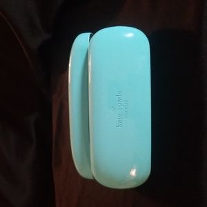 Kate spade eyeglass case turquoise/ light blue